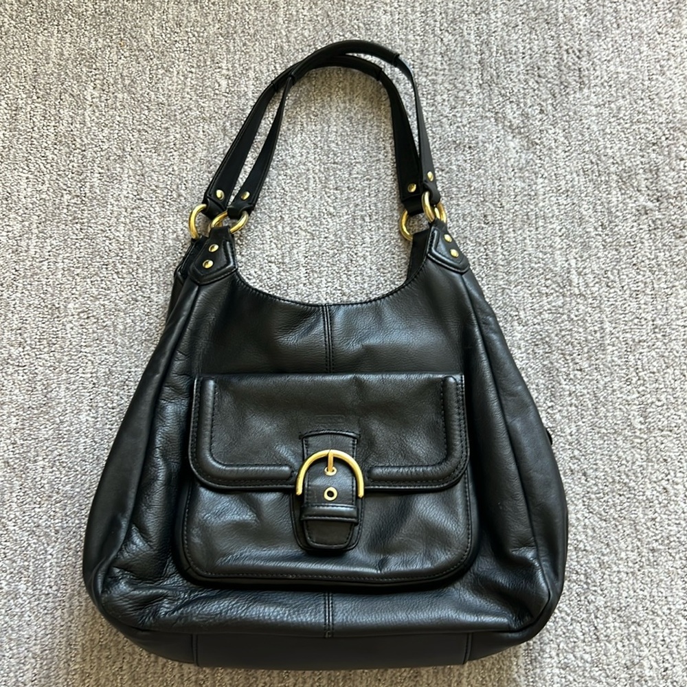 Coach Campbell all leather shoulder bag